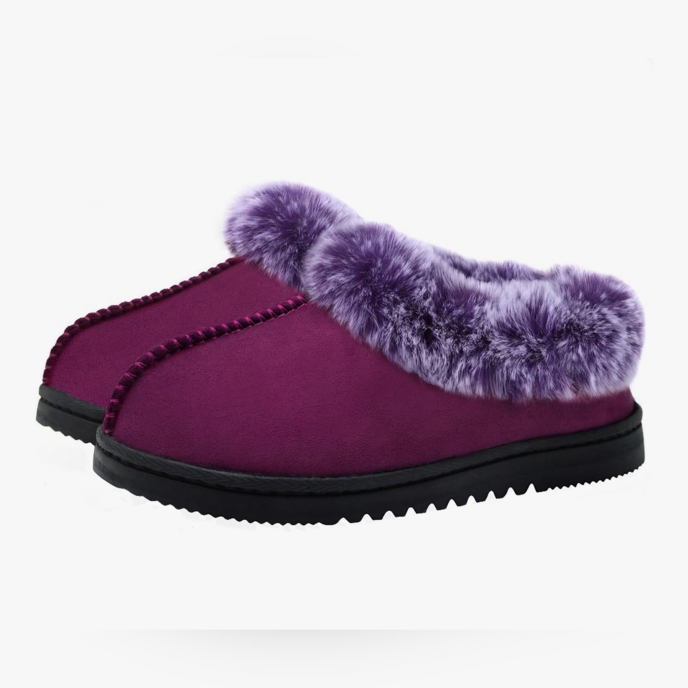 Womens Purple Slippers